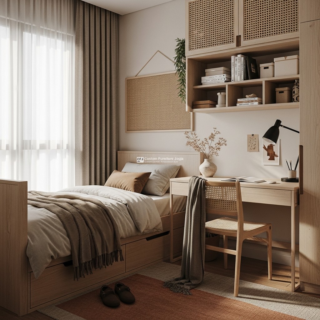 5 inspirasi design kamar kost custom Yogyakarta  membuat kamar kost semakin nyaman estetik dan elegant