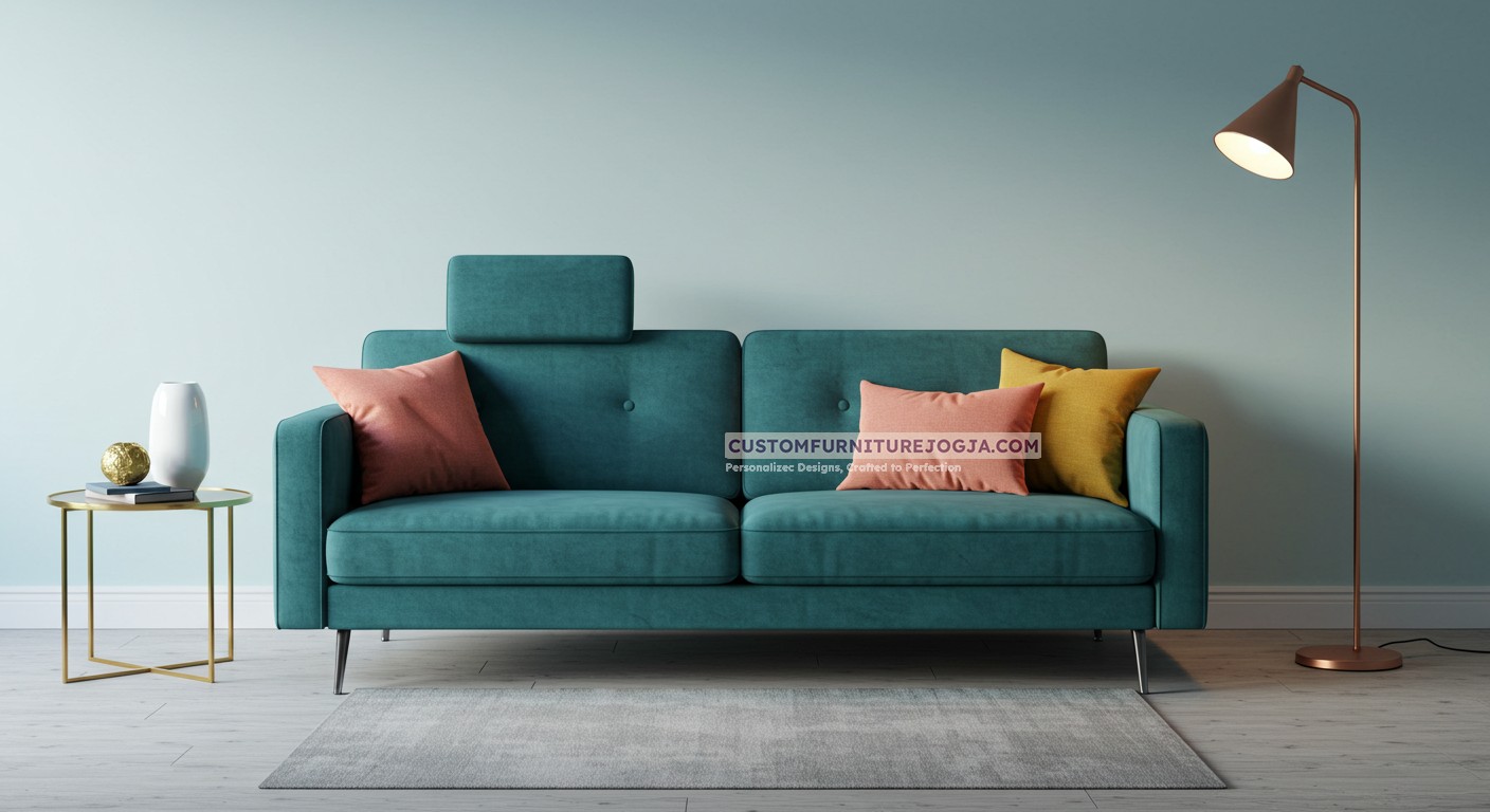 Jasa pembuatan sofa double custom berkualitas di Jogja