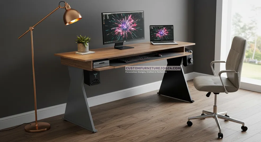 Jasa pembuatan meja gaming custom berkualitas di Jogja