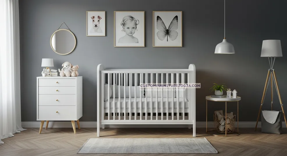 Jasa pembuatan tempat tidur bayi custom berkualitas di Jogja
